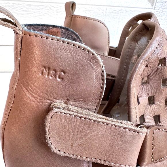 Musse & Cloud Caila Argento Ankle Booties Women's EUR 40/US 9 Perforated Tan - Picture 8 of 12